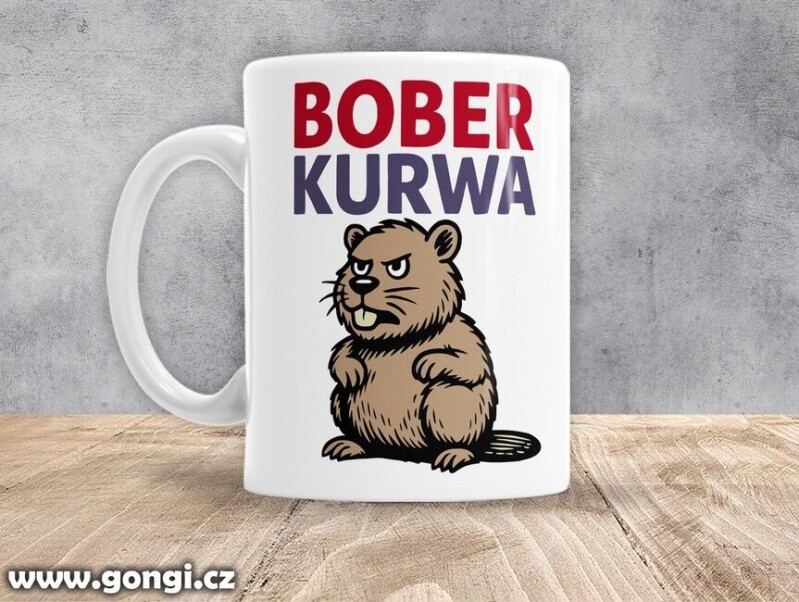 Hrnek - 0403 - Bober kurwa barevný